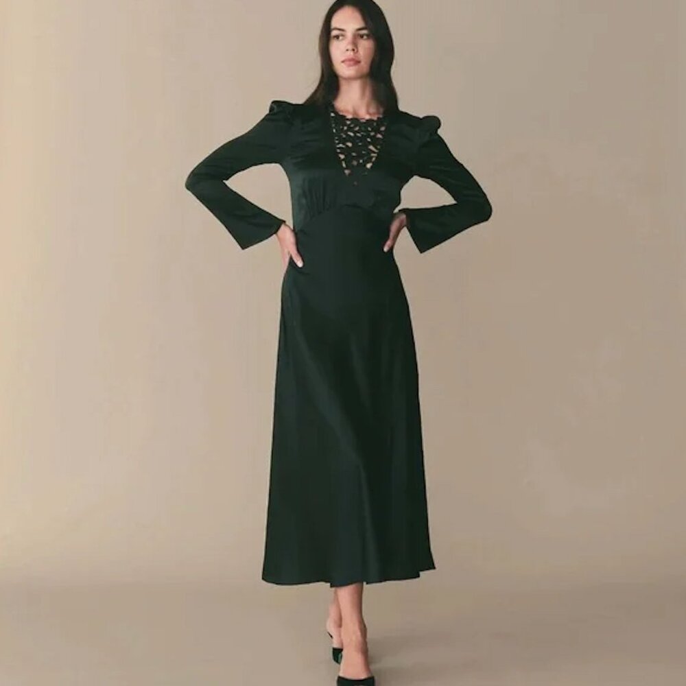 NWT - Dôen - Melinda Dress XS - Alpine Green